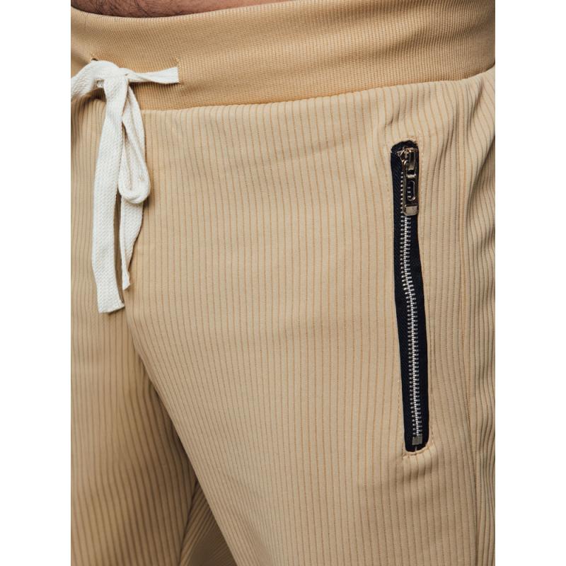 Pánske cargo nohavice béžové