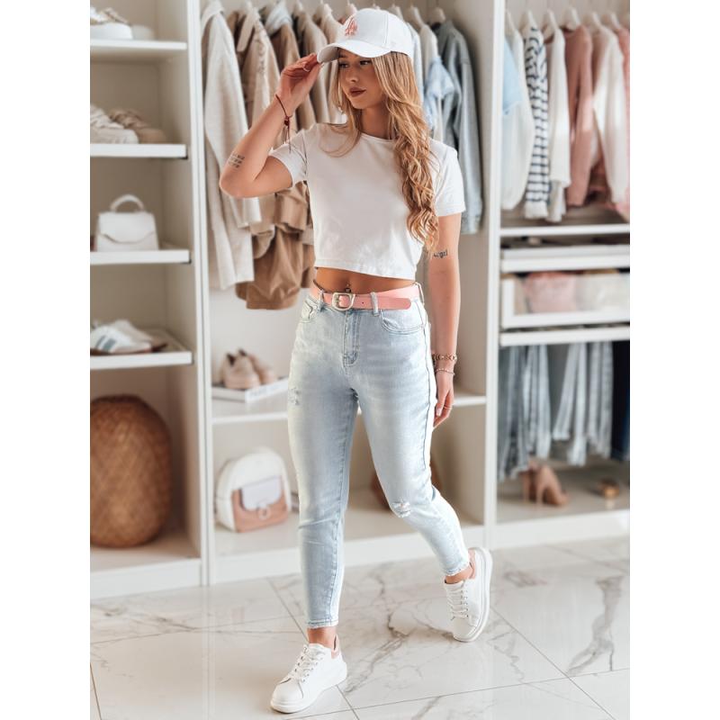 Női skinny farmer nadrág övvel DIEGONO kék