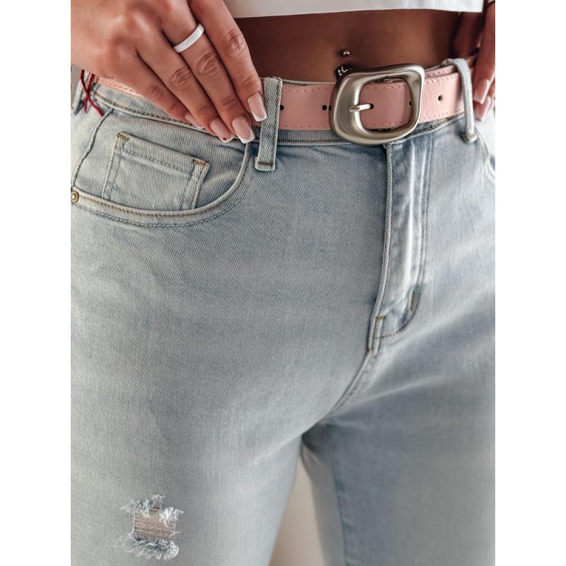 Női skinny farmer nadrág övvel DIEGONO kék