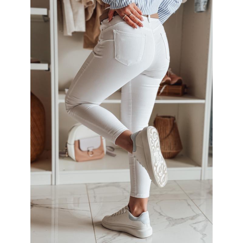 Dámské úzké džíny TRENZI bílé