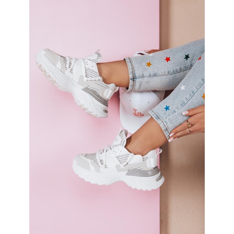 BEASTAR női magas platform cipő, bézs