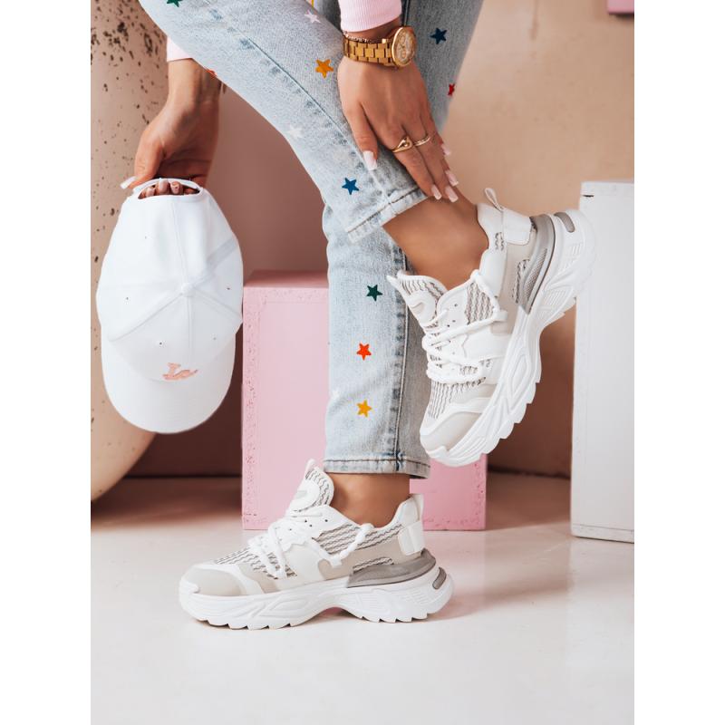 BEASTAR női magas platform cipő, bézs