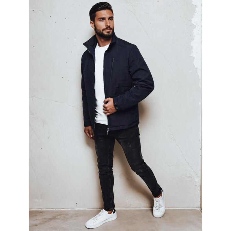 Pánská přechodová bunda tmavě modrá