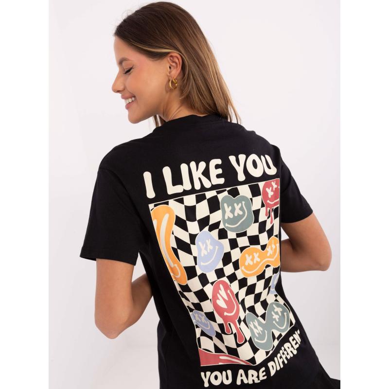 Grafitové dámské tričko s nápisem SUBLEVEL