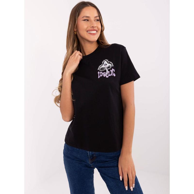 Grafitové bavlněné tričko s potiskem SUBLEVEL