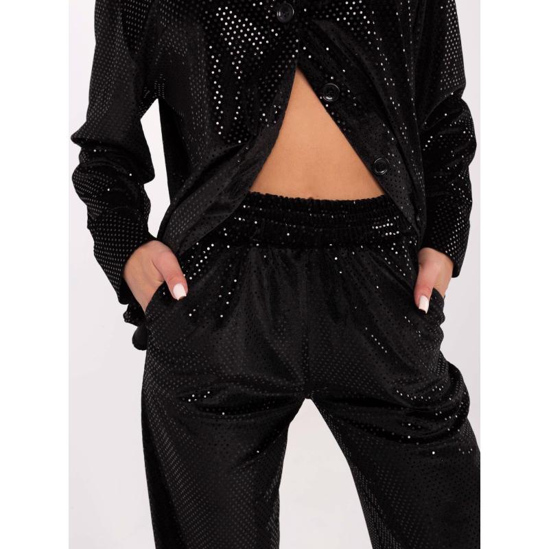 Fekete csillogó estélyi szett