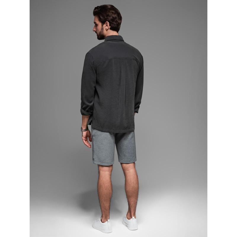 Férfi pamut melegítőnadrág BASIC - sötétkék V1 OM-SRBS-0149 OM-SRBS-0149