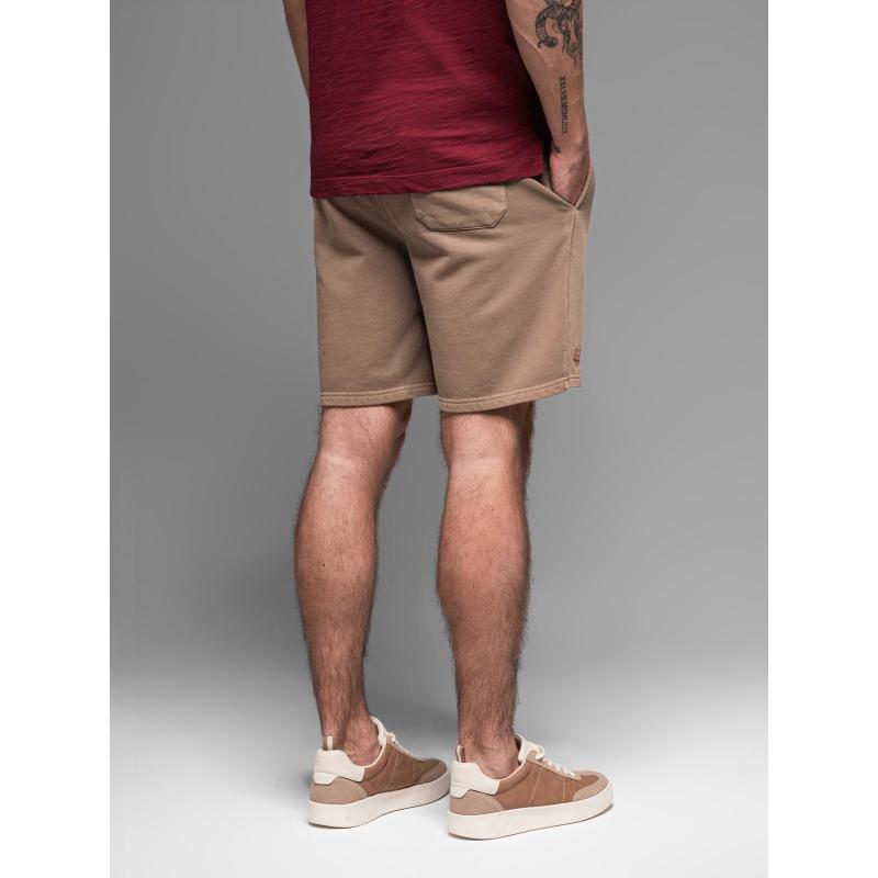 Pánské bavlněné teplákové šortky BASIC - tmavě modré V1 OM-SRBS-0149