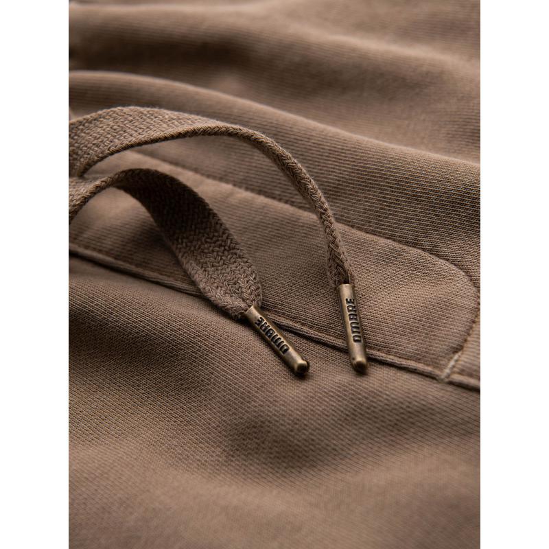 Pánské bavlněné teplákové šortky BASIC - tmavě modré V1 OM-SRBS-0149