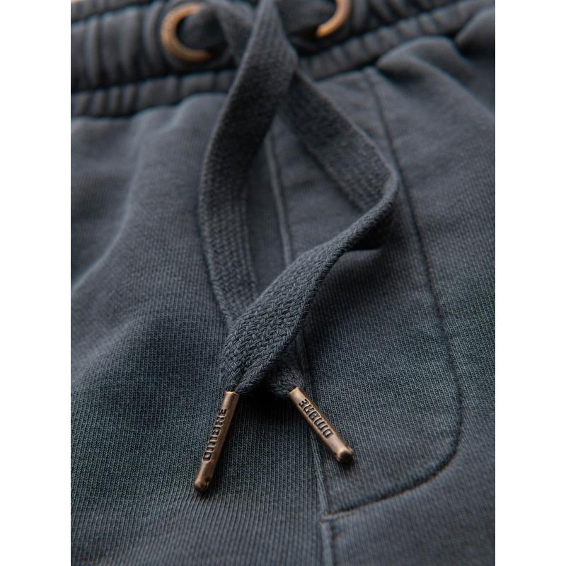 Pánské bavlněné teplákové šortky BASIC - tmavě modré V1 OM-SRBS-0149