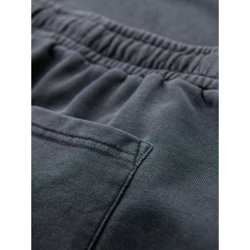 Pánské bavlněné teplákové šortky BASIC - tmavě modré V1 OM-SRBS-0149