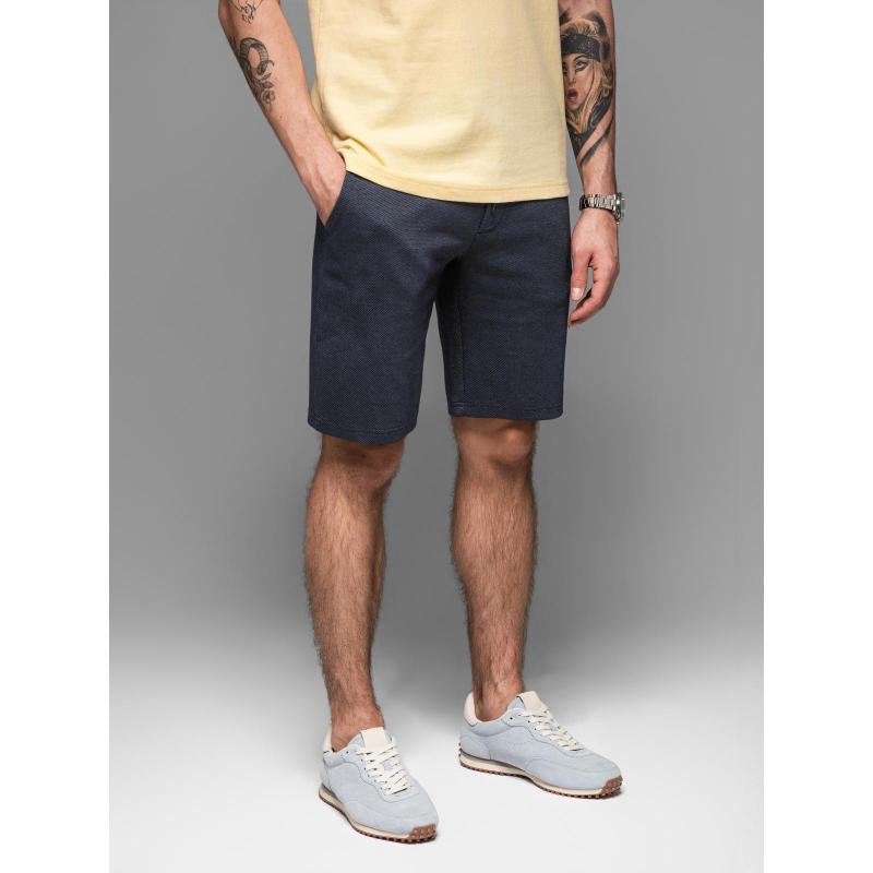 Férfi pamut melegítőnadrág BASIC - sötétkék V1 OM-SRBS-0149 OM-SRBS-0149