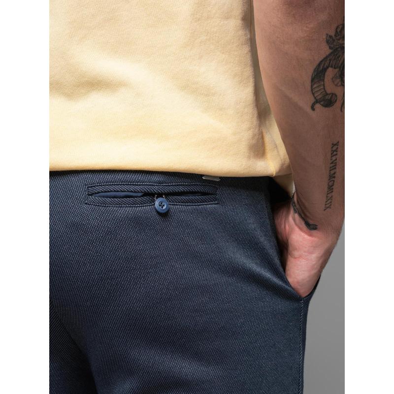 Férfi pamut melegítőnadrág BASIC - sötétkék V1 OM-SRBS-0149 OM-SRBS-0149
