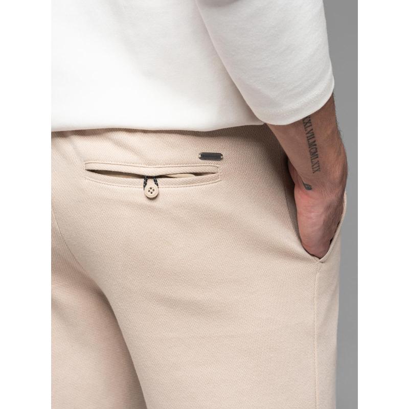 Férfi pamut melegítőnadrág BASIC - sötétkék V1 OM-SRBS-0149 OM-SRBS-0149