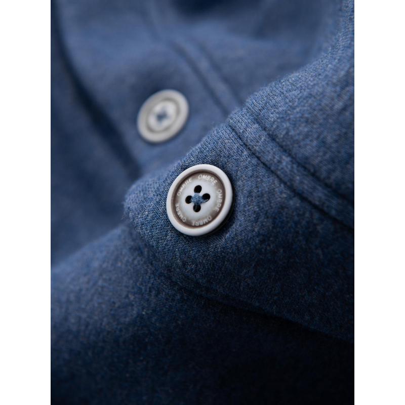 Pánská bavlněná mikina bomber bez zipu - bordó V13 OM-SSZP-0215