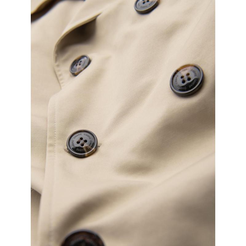 Férfi középkategóriás kabát - sötétbézs C269