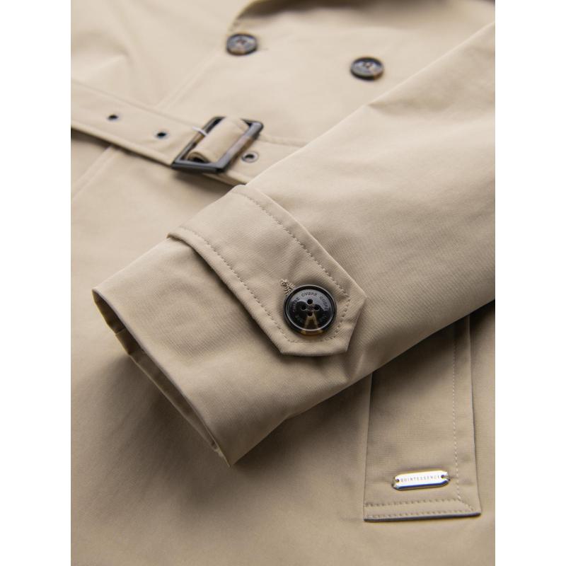 Férfi középkategóriás kabát - sötétbézs C269