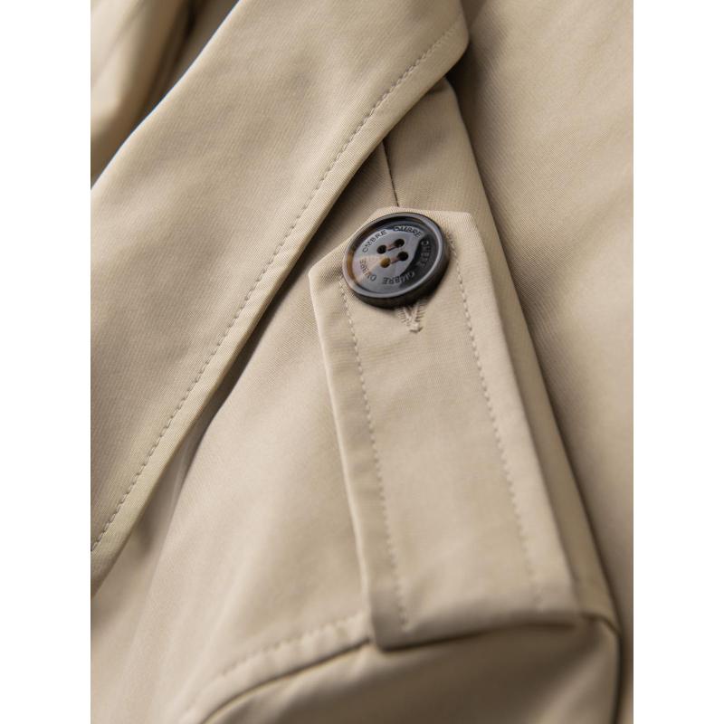 Férfi középkategóriás kabát - sötétbézs C269