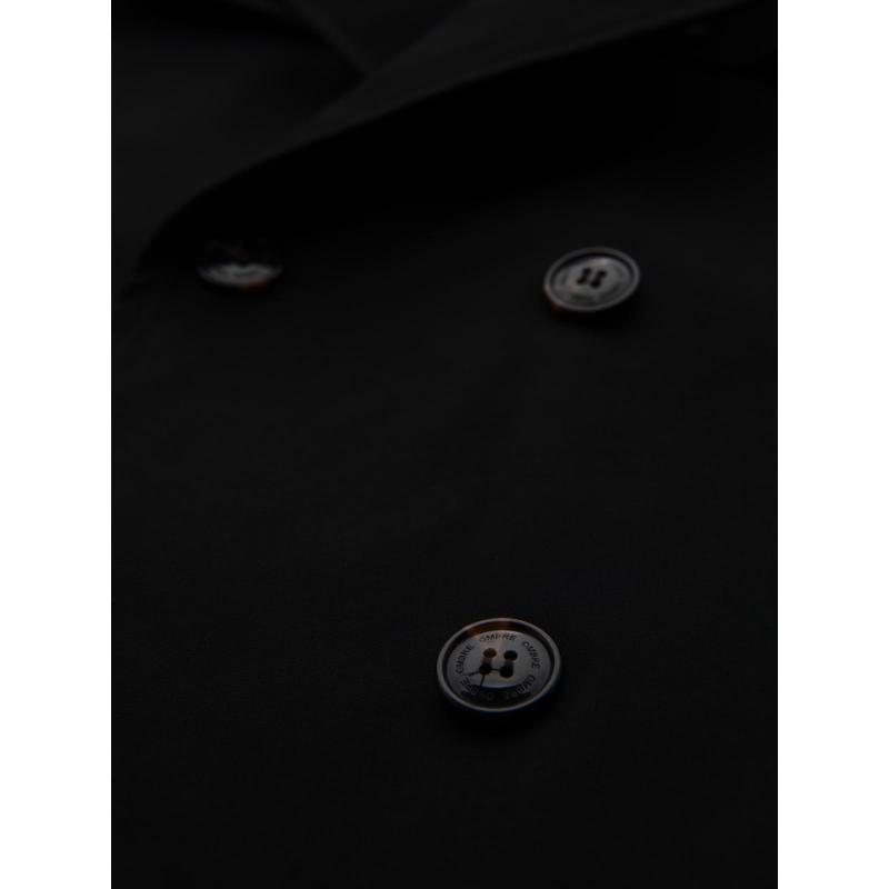 Pánský střednědobý kabát - tmavě béžový C269