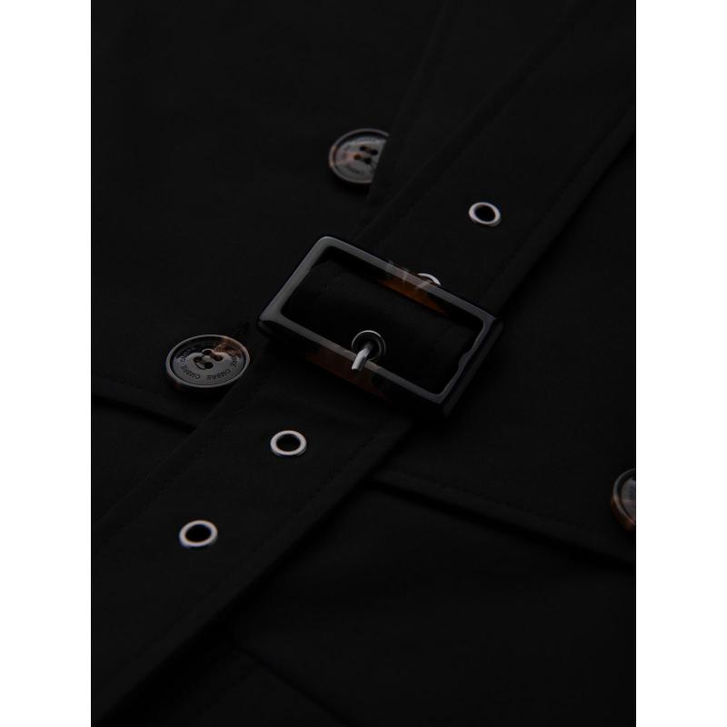 Pánský střednědobý kabát - tmavě béžový C269