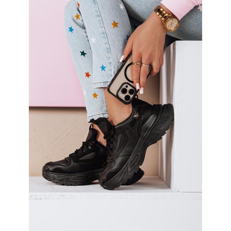 CELESTIC női platform cipő, fekete