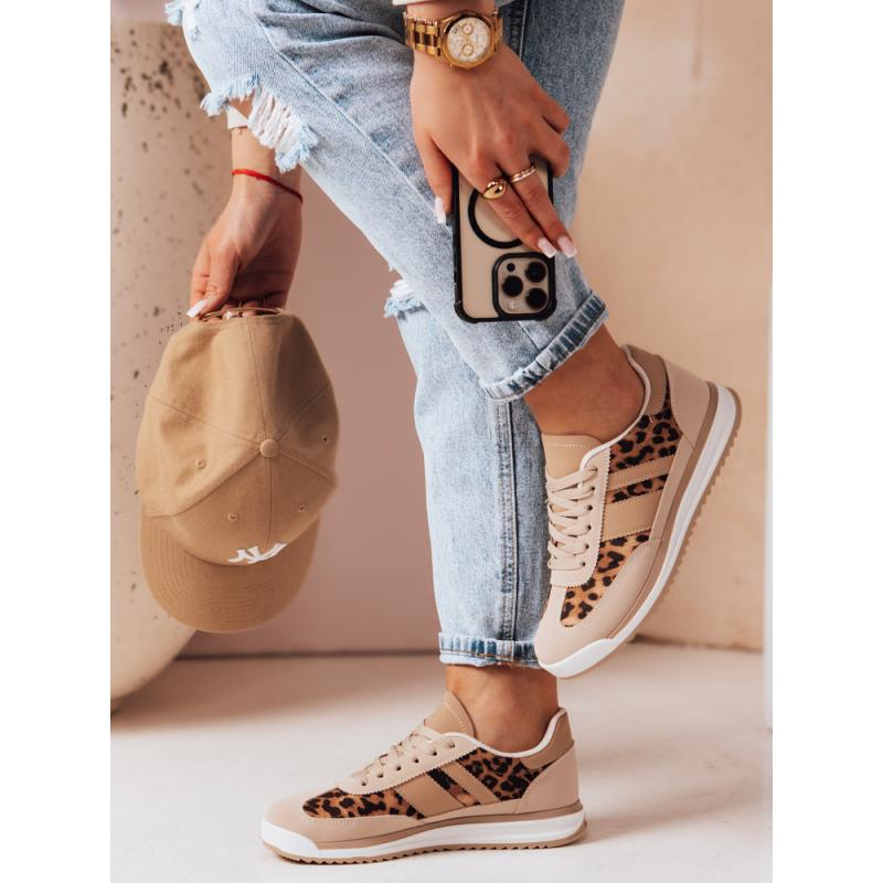 Női sportcipő RAVIOS leopárd mintás