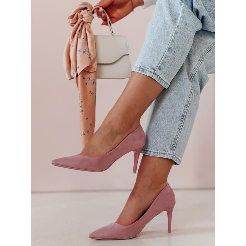 Dámské lodičky na podpatku LAVENZA fialové