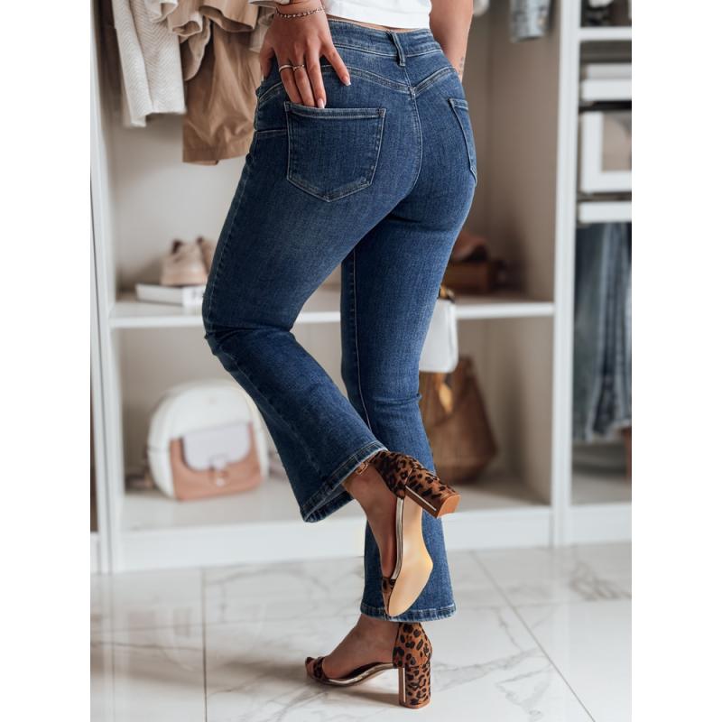 Női farmernadrág harang alakú nadrág LUSINIA kék