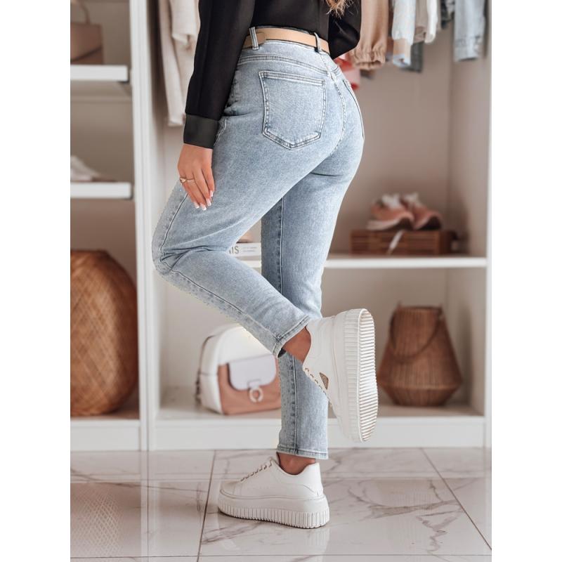 Női karcsúsított farmer SPARKLI kék