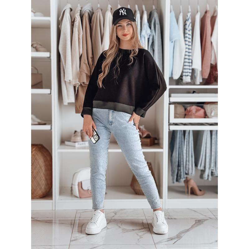 Női karcsúsított farmer SPARKLI kék