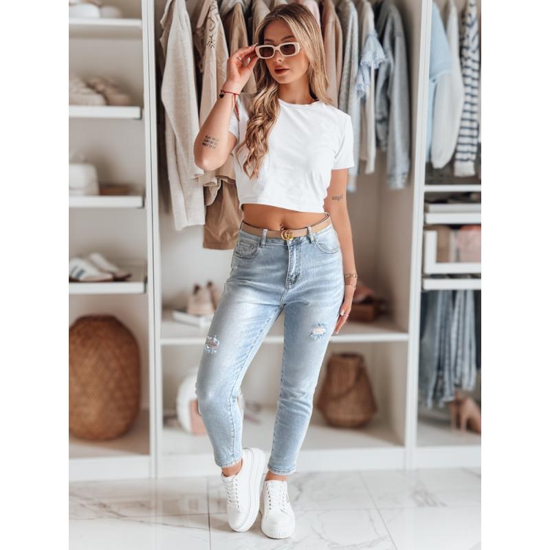 Dámské džíny mom fit MOMWAY modré