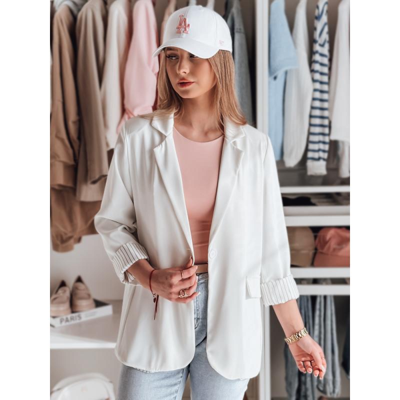 RESIDAL női zakó, egy méret, oversize, fehér