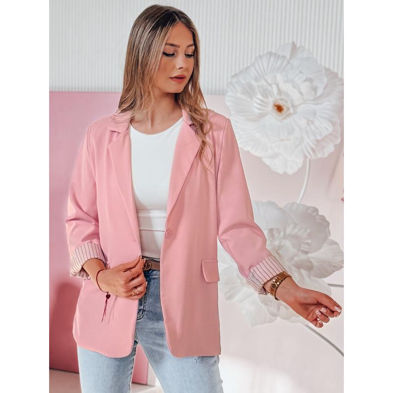 RESIDAL női zakó, egy méret, oversize, rózsaszín