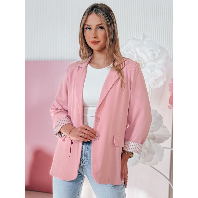 RESIDAL női zakó, egy méret, oversize, rózsaszín