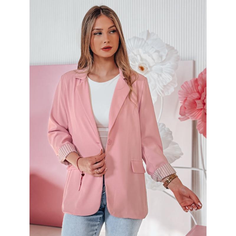 RESIDAL női zakó, egy méret, oversize, rózsaszín