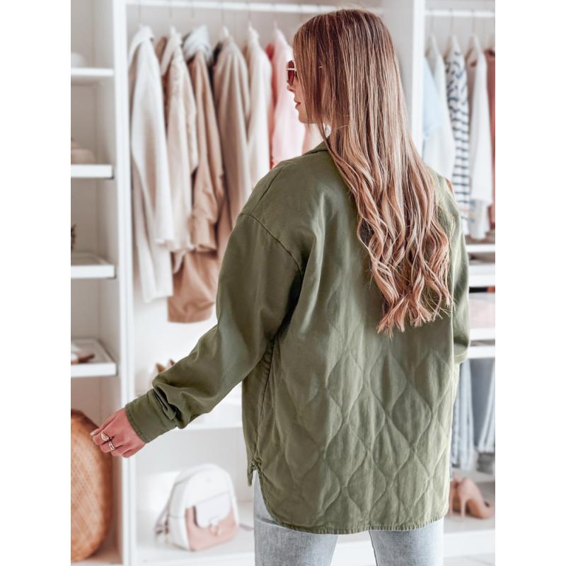 Női átmeneti oversize kabát KOSMOJACK, khaki