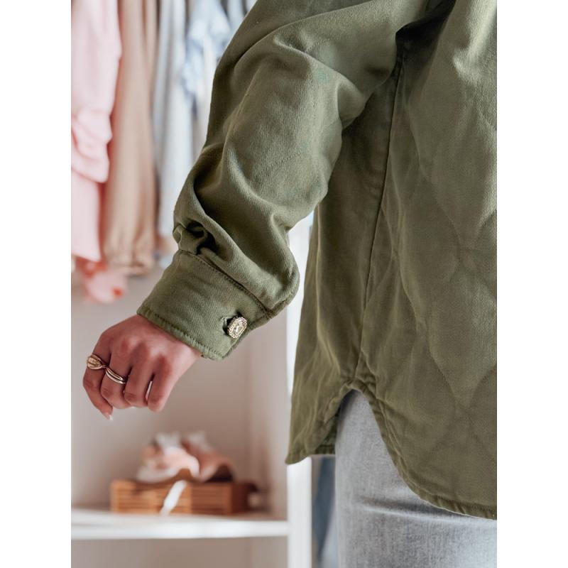 Női átmeneti oversize kabát KOSMOJACK, khaki