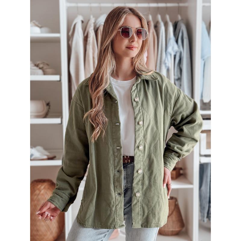 Női átmeneti oversize kabát KOSMOJACK, khaki