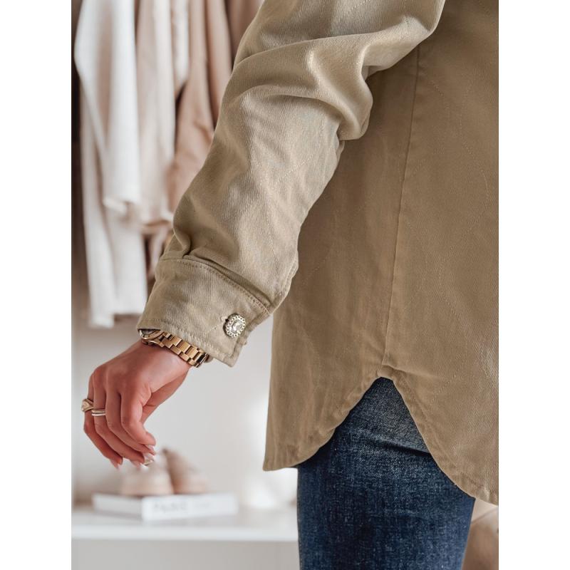 Női átmeneti oversize kabát KOSMOJACK, bézs