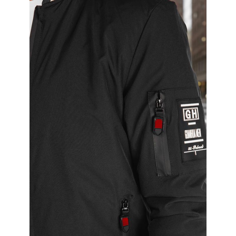 Pánská přechodová bunda bomber černá