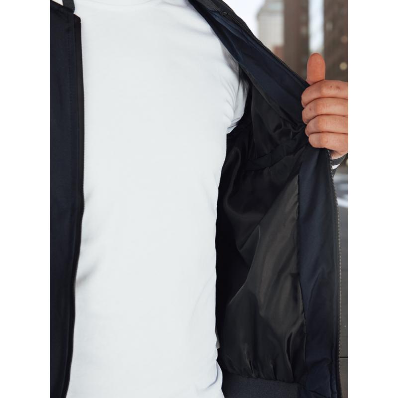 Pánská přechodová bunda bomber modrá