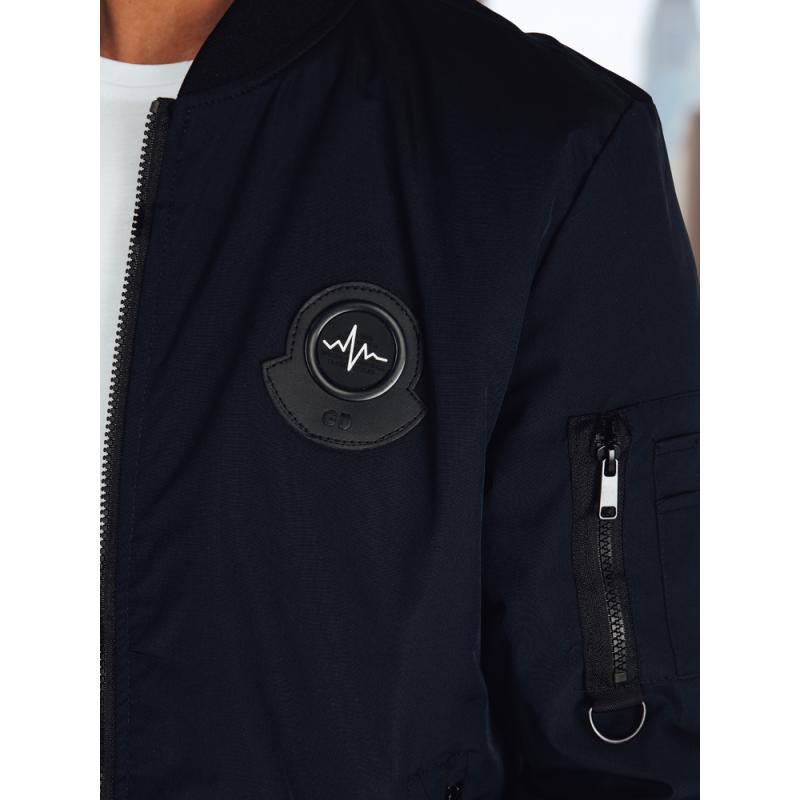 Pánská přechodová bunda bomberka modrá