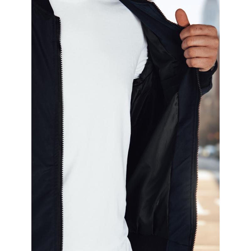 Pánská přechodová bunda bomberka modrá