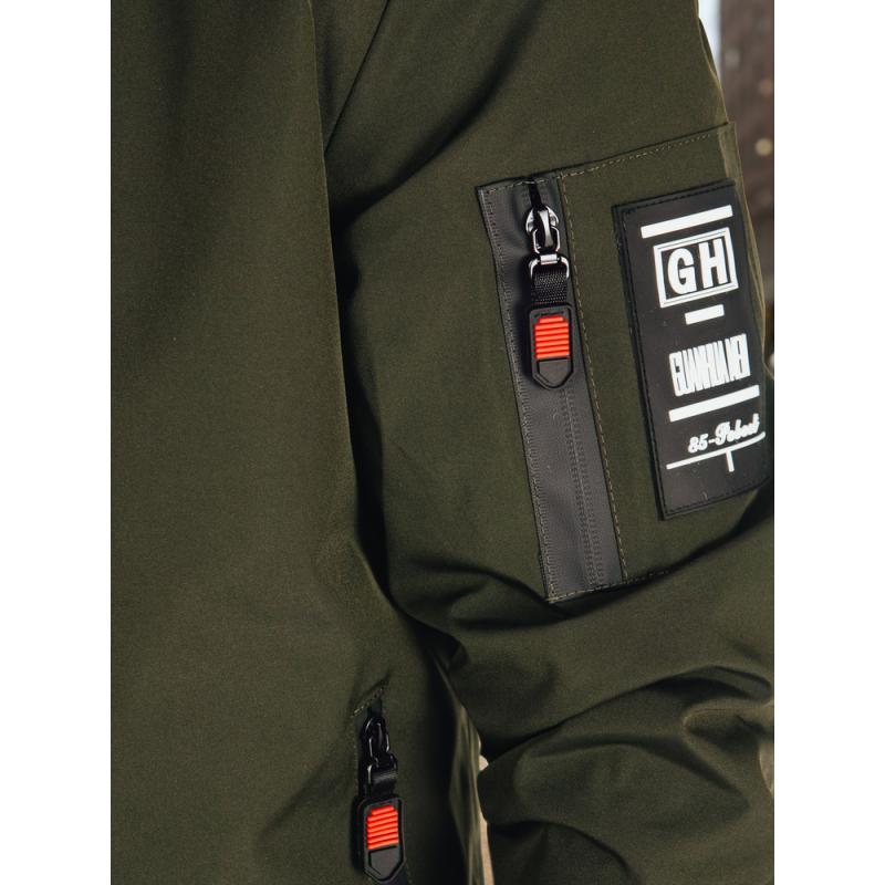 Pánská přechodová bunda bomberka zelená