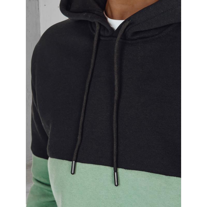 Pánska mikina basic s kapucňou čierna