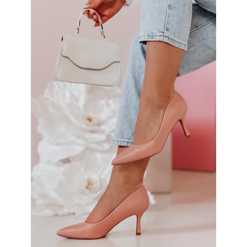 Női rózsaszín magas sarkú cipő LUMARA