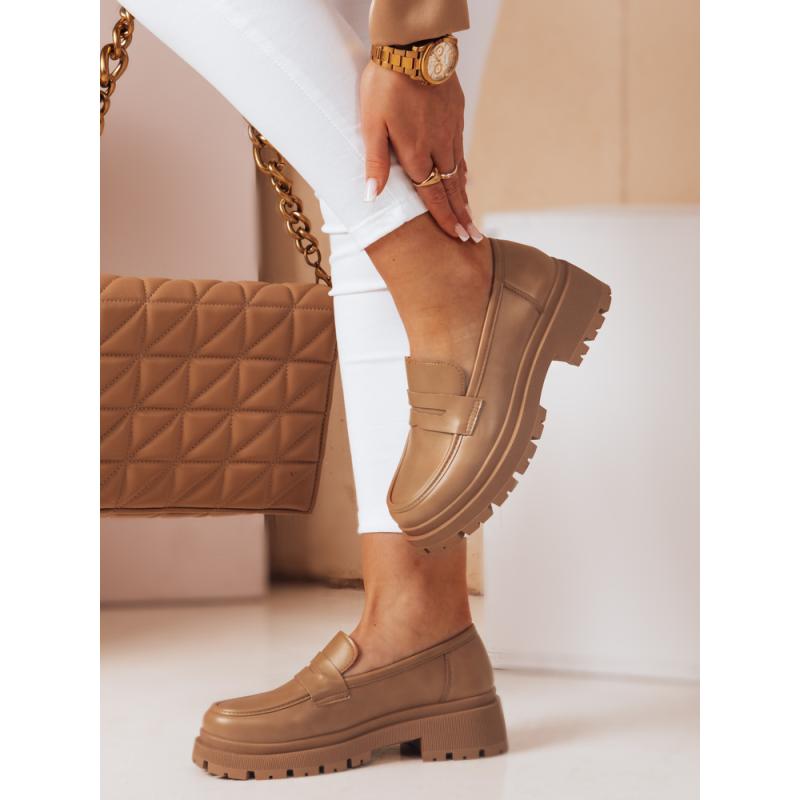 Dámské mokasíny na platformě TORINO khaki