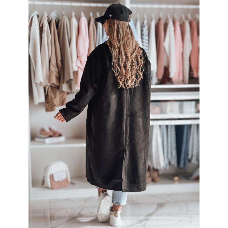 Dámský přechodný kabát oversize LORINESS černý