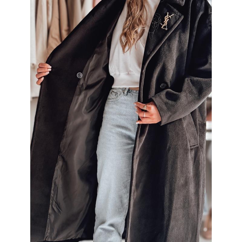 Dámský přechodný kabát oversize LORINESS černý