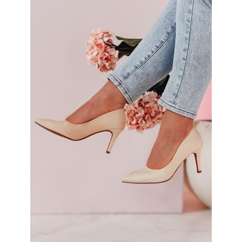 Dámské lodičky na podpatku SEVINO béžové